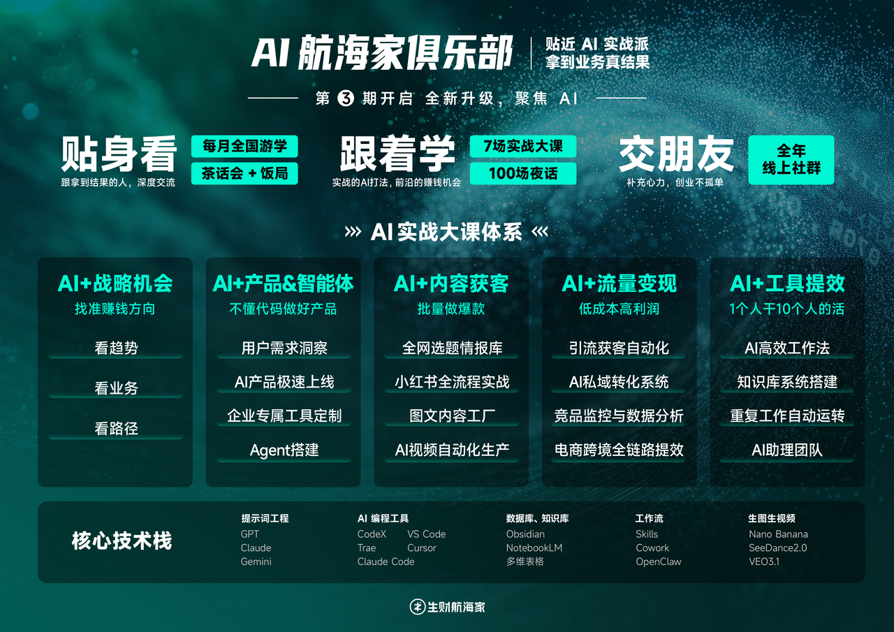 AI航海家 AI 实战大课体系